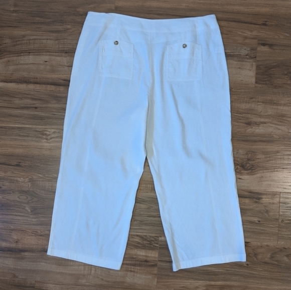 J. Jill linen blend sailor crop pants sz 18 FLAW - Picture 7 of 11
